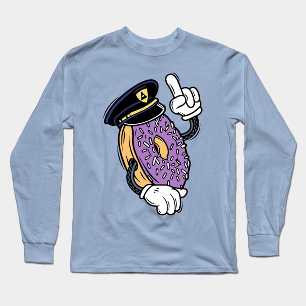 donut cop Long Sleeve T-Shirt by lipsofjolie